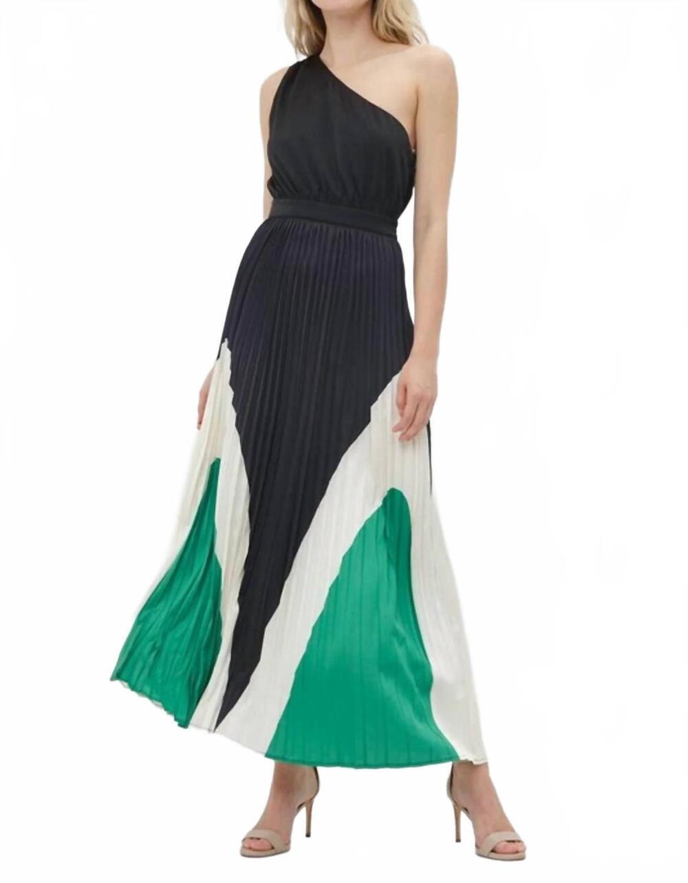 NEW FORE COLLECTION angela colorblock maxi dress